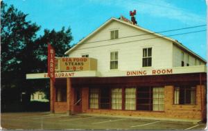 Biard's North Beach Restaurant Perce Quebec QC Cabins Vintage Postcard E29