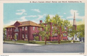 HOLLIDAYSBURG, Pennsylvania, 1930-1940s; St. Mary's Covent-School, Rectory An...