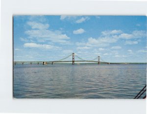 Postcard The Mackinac Bridge, Michigan