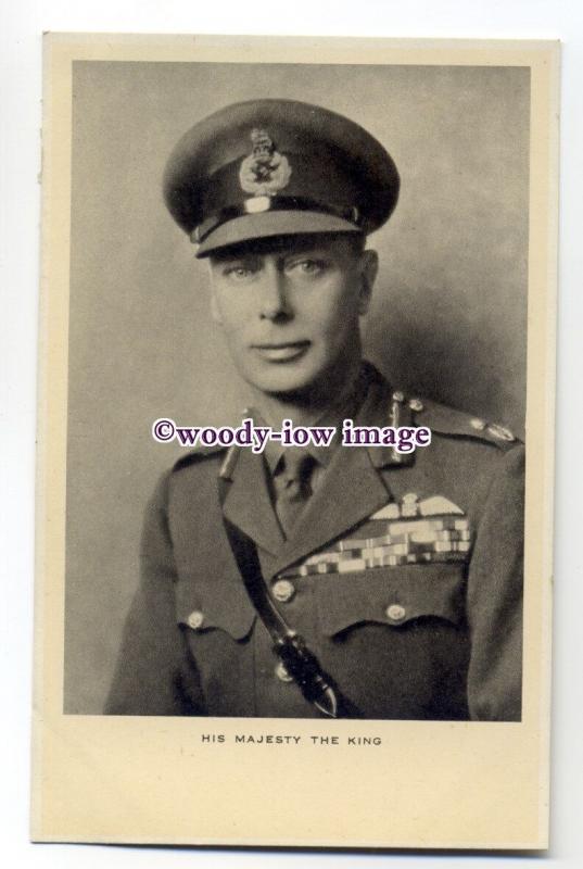 r1547 - King George VI in Army Uniform - postcard