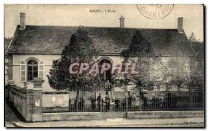 Old Postcard Macey l & # 39ecole TOP Court of recreation