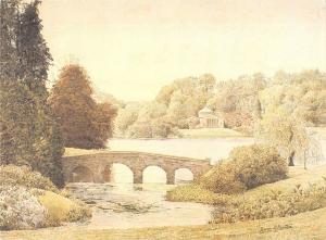 BR92382 stourhead gardens wiltshire grace  bratton painting postcard   uk