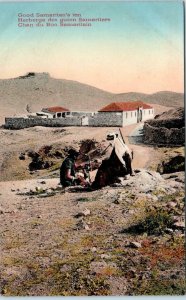 ISRAEL  ~  View of the  GOOD  SAMARITAN'S  INN     c1910s   Postcard