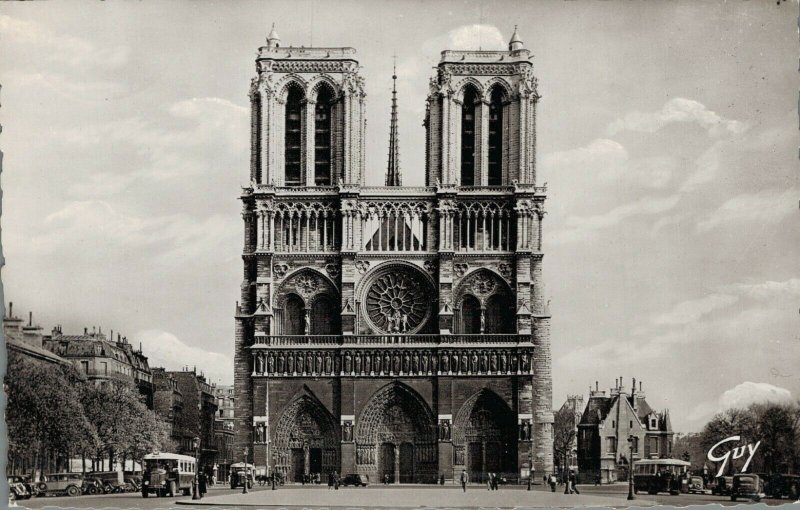 France Paris et ses Merveilles Notre Dame et le Parvis RPPC 03.37