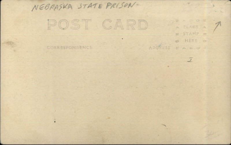 Crossdressing Gay Lesbian Man in Drag Nebraska State Prison Escape RPPC G19