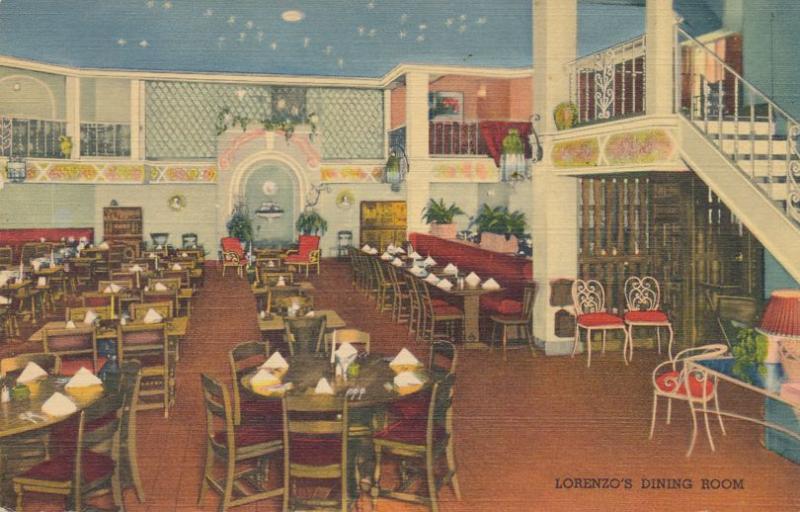 Lorenzo's Restaurant - Dining Room, Rochester, New York - Linen