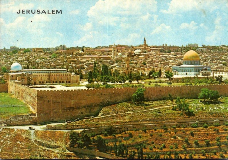 Israel Jerusalem As Seen From Mount Of Olives