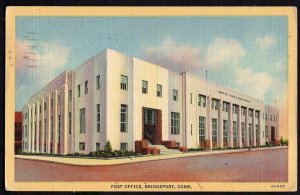 Connecticut BRIDGEPORT Post Office - pm1945 - LINEN