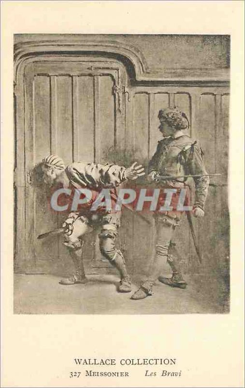 Old Postcard Wallace Collection 327 Meissonier The Bravi