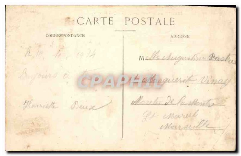 Old Postcard Martigues Output Schools Quai Marceau