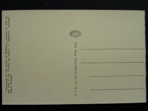 Panorama of BATTLE OF WATERLOO (2) Wellington & Napoleon c1912 Postcard by PIB