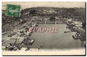 Old Postcard Rouen Panorama Taken from the Transporter Bridge