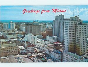 Pre-1980 GREETINGS FROM POSTCARD Miami Florida FL ho5692