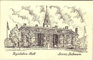 Postcard BUILDING SCENE Dover Delaware DE AL8261