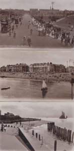 Southsea Sailing Boat Boats 3x Antique Real Photo Postcard s