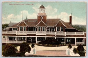 1908 Casino Riverton Park Portland Maine ME Entrance Landscapes Posted Postcard