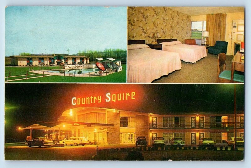 Rochester New York NY Postcard Country Squire Motels Interior c1960's Vintage