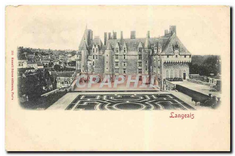 Old Postcard Langeais