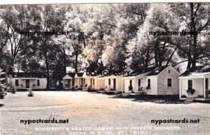 RPPC, Woodruff's Heated Cabins, Keene NY