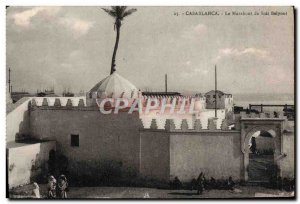 Old Postcard Casablanca Marabout Sidu Belyout