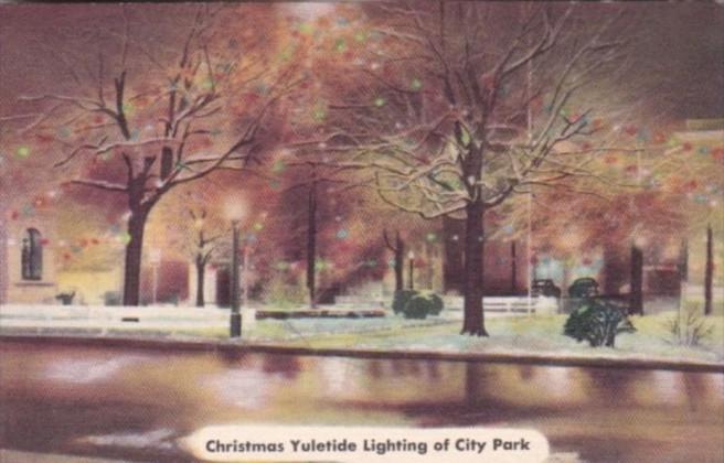 Kentucky Russelville Christmas Yuletide Lighting Of City Park