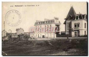 Old Postcard Rotheneuf Grand Hotel Train