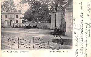 F Vanderbilt's Entrance in Hyde Park, New York