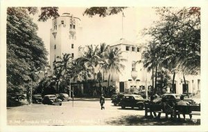 Honolulu Hawaii 1940s City Hall Automobiles #H-348 RPPC Photo Postcard 21-10111