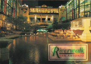 Texas San Antonio Riverwalk By Night