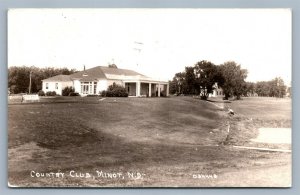 MINOT ND COUNTRY CLUB 1935 VINTAGE REAL PHOTO POSTCARD RPPC