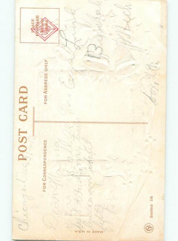 Divided-Back NEW YEAR SCENE Great Postcard AA2137