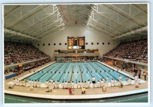 INDIANAPOLIS, IN ~ Natatorium IUPUI UNIVERSITY Indoor Pool 1990 ~ 4x6 Postcard