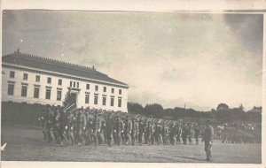 RPPC San Francisco, CA Presidio Soldiers Marching c1910s Vintage Photo Postcard