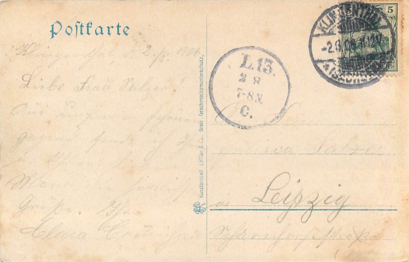 Germany Klingenthal partial view panorama 1908