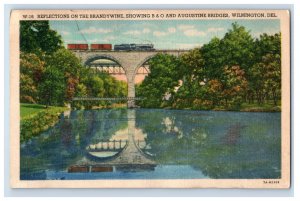 Vintage Augestine Bridges Wilmington Del Postcard P203E