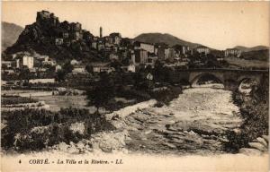 CPA CORSE CORTE - La ville et la Riviere (711546)