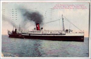 CA - Santa Catalina Island. Palatial Steamship Avalon  (Crease)