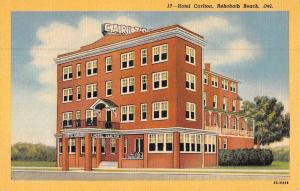 Rehoboth Beach Delaware Hotel Carlton Street View Antique Postcard K69333