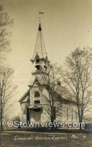 Real Photo, Christian Church in Corinna, Maine