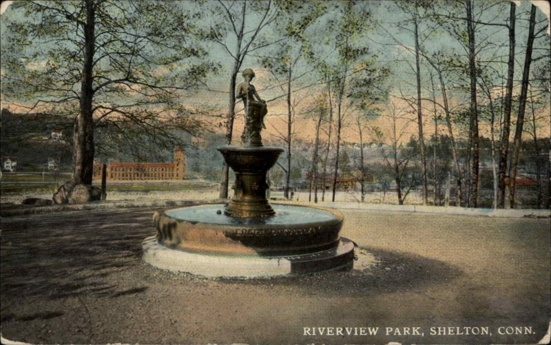 Shelton Connecticut CT Riverview Park c1910 Vintage Postcard