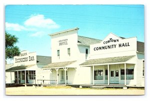 Postcard South Main Street Cow Town Wichita Kansas