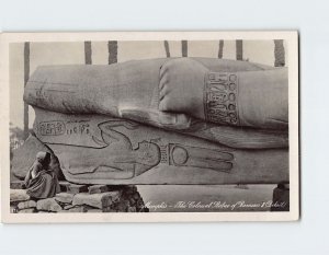 Postcard The Colossal Statue of Rameses II (Detail) Memphis Egypt