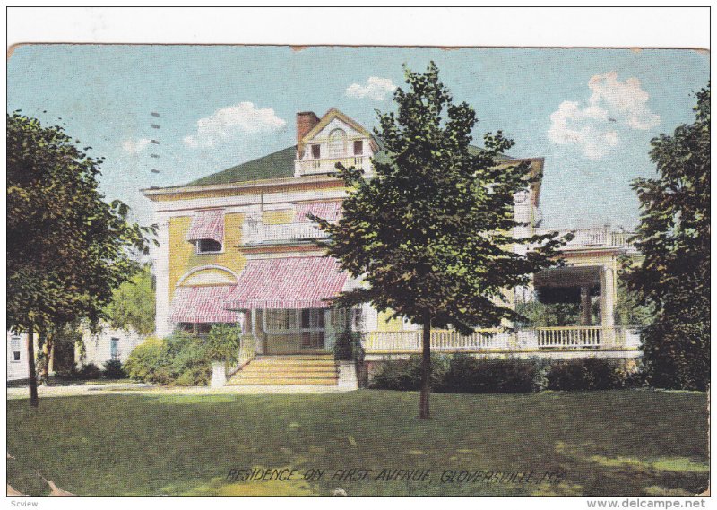 Residence on First Avenue, Gloversville, New York, PU-1910