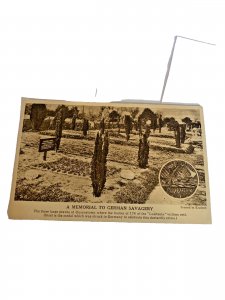 Postcard Antique View of Memorial to German Savagery , Queenstown, UK...  K2