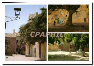 Modern Postcard Ile de Goree through the streets