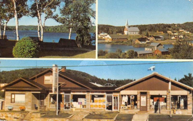 Montclam Quebec Canada Village Multiview Vintage Postcard K95487