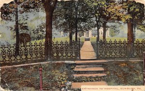 Entrance to Hospital Sunbury, Pennsylvania PA s 