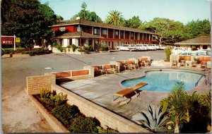 Vtg Monterey California CA Park Crest Motel 1950s Roadside View Postcard