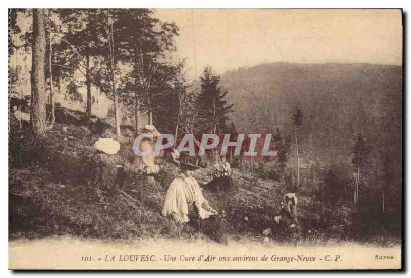 Old Postcard Louvesc A Cure Air around Grange Neuve C P