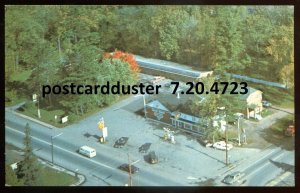 h2980 - RENFREW Ontario Postcard 1960s Campbells Sunset Motel. Shell Gas Station